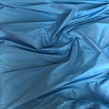 Cornflower Silk Dupion — mid-weight and crisp with a lightly slubbed texture, 100% silk, 137cm wide