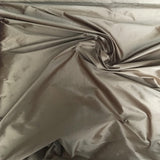 Sand Silk Dupion — mid-weight and crisp with a lightly slubbed texture, 100% silk, 137cm wide