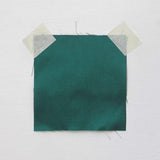 Emerald Silk Dupion — mid-weight and crisp with a lightly slubbed texture, 100% silk, 137cm wide