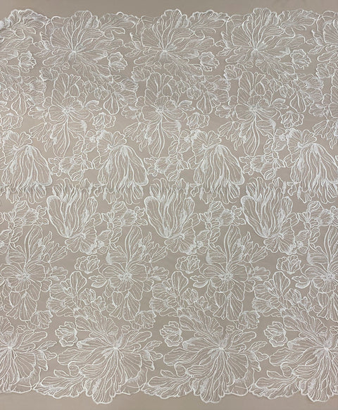 Embellished Tulle (G5249) Ivory