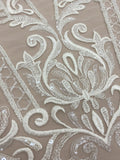 Embroidered Tulle (G5537) Ivory