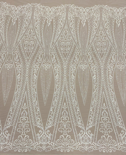 Embroidered Tulle (G5537) Ivory