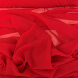 Georgette Deep Red