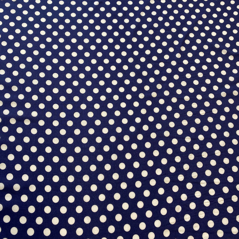 Printed Viscose Spot Blue