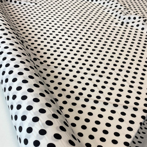 Printed Viscose Spot White