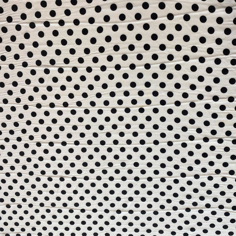 Printed Viscose Spot White