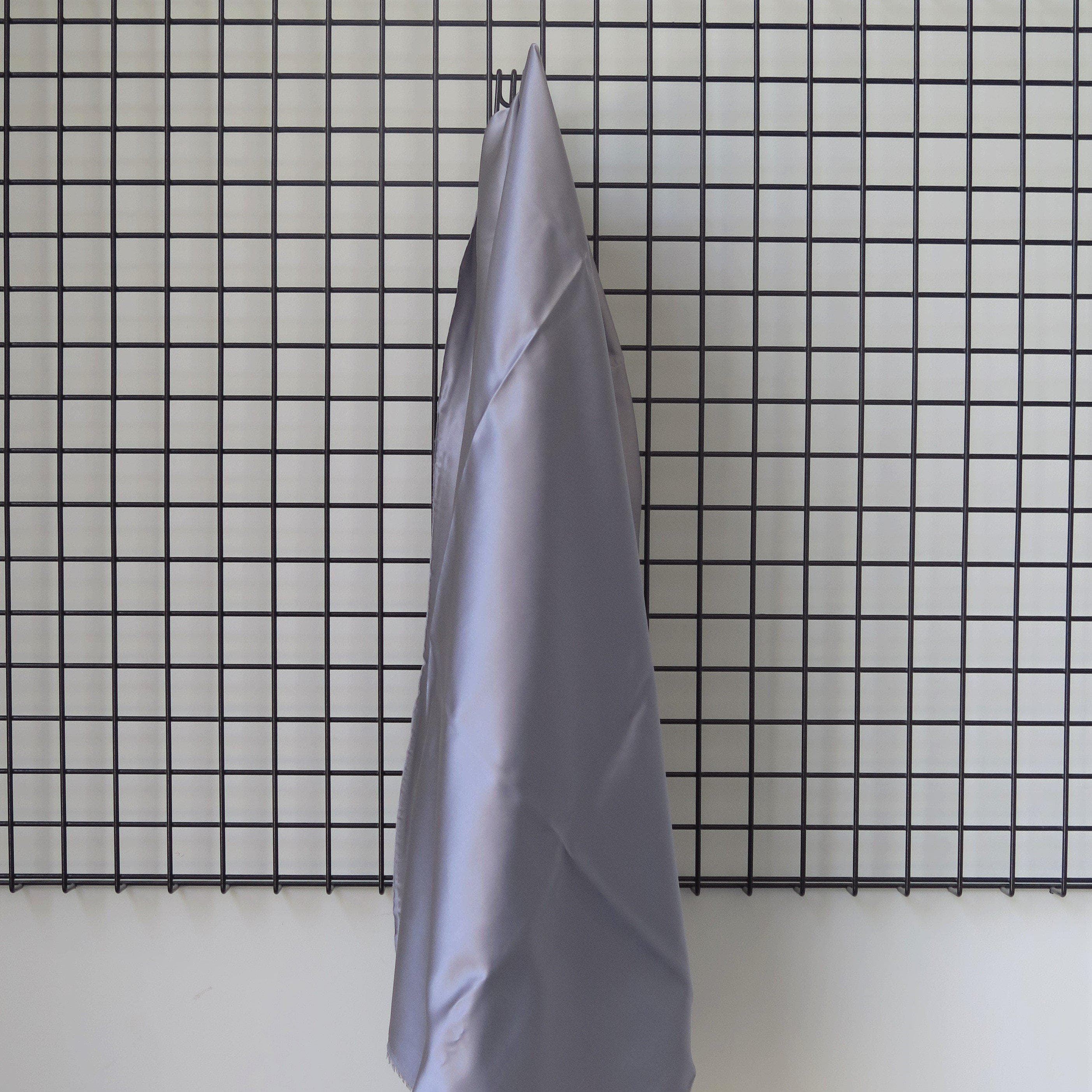 Gunmetal Sandwash Satin — lightweight and soft with a smooth luster satin finish, 100% mulberry silk, 140cm wide