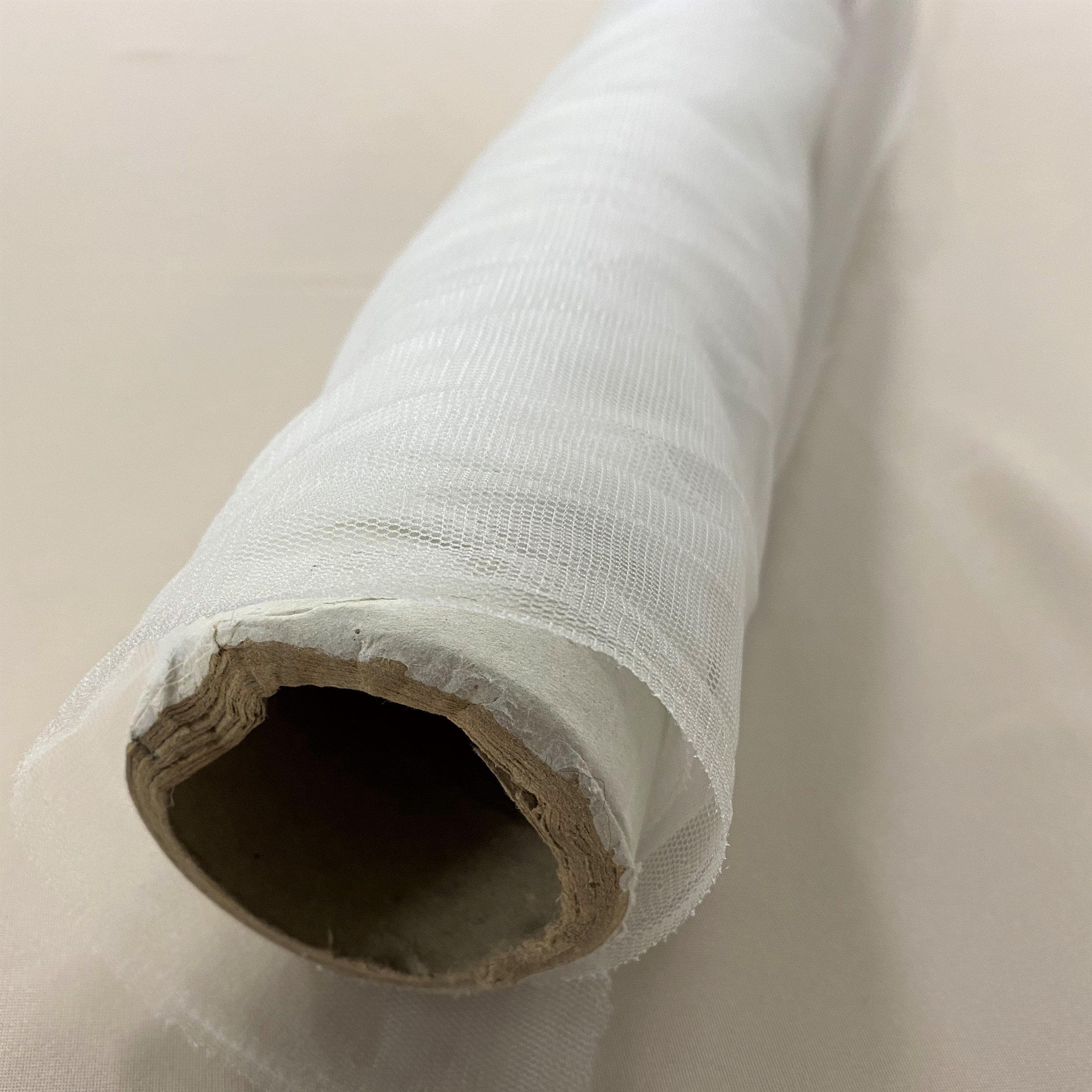 Ivory Illusion Tulle — lightweight and soft, 100% nylon, 150cm wide