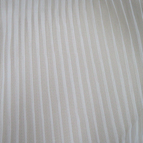 Pleated tulle Ivory