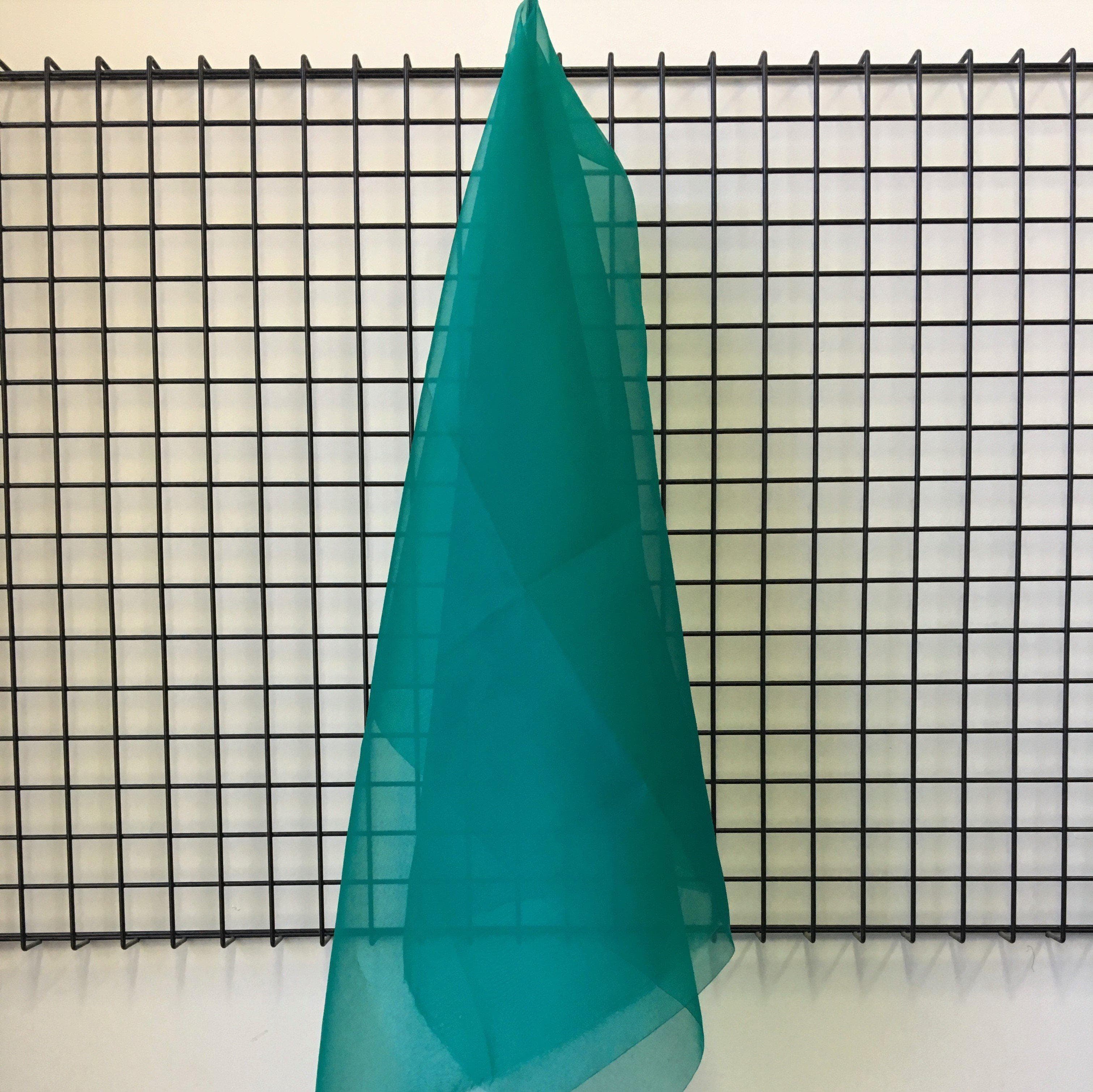 Jade Silk Organza — lightweight, sheer and smooth with a low-sheen finish, 100% silk, 137cm wide