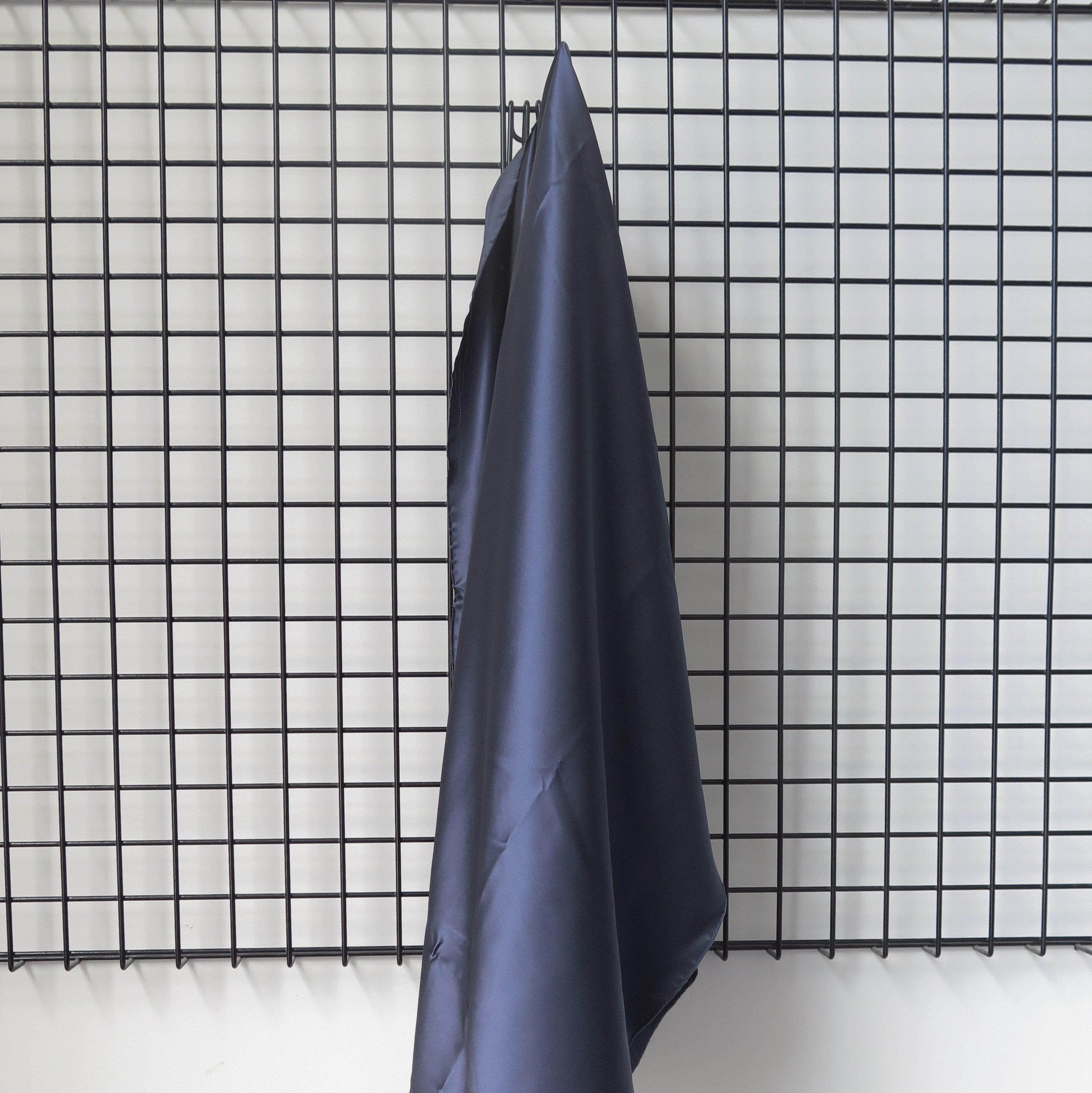 Junior Blue Sandwash Satin — lightweight and soft with a smooth luster satin finish, 100% mulberry silk, 140cm wide