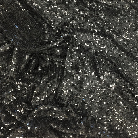 Sequined Georgette (K06181) Black