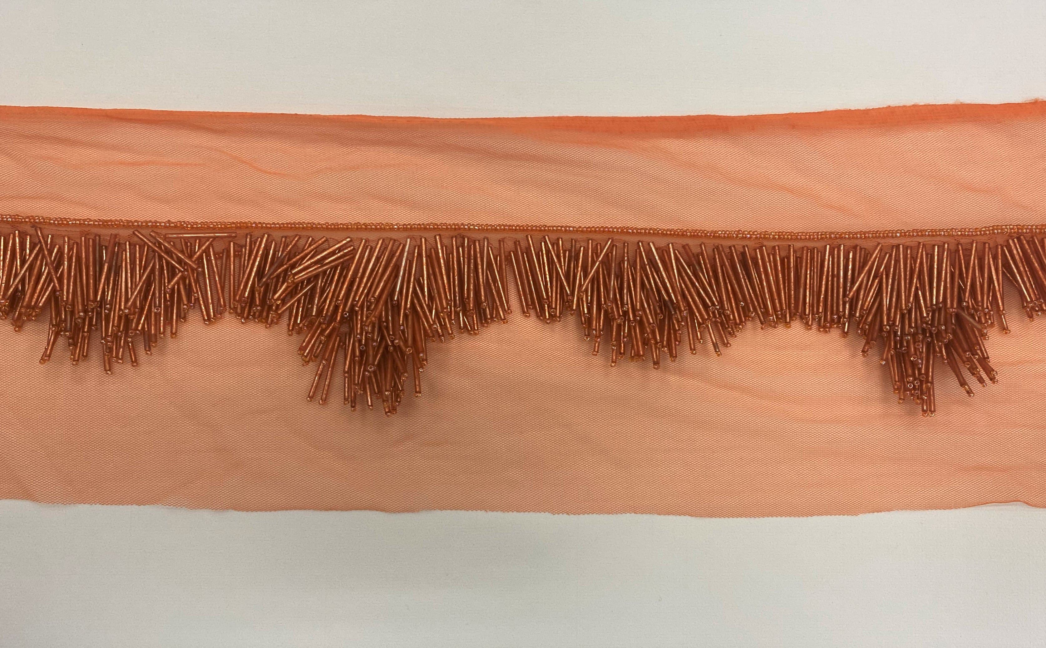 Beaded Trim K23897 Orange