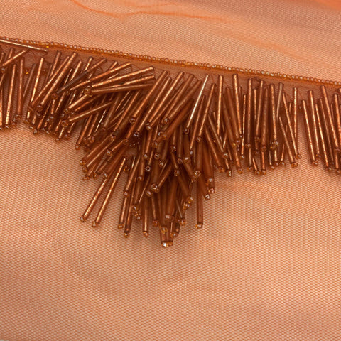 Beaded Trim K23897 Orange