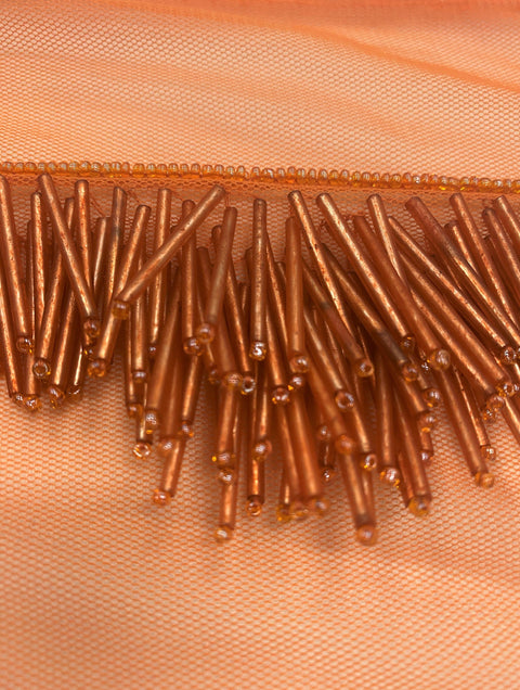 Beaded Trim K23897 Orange