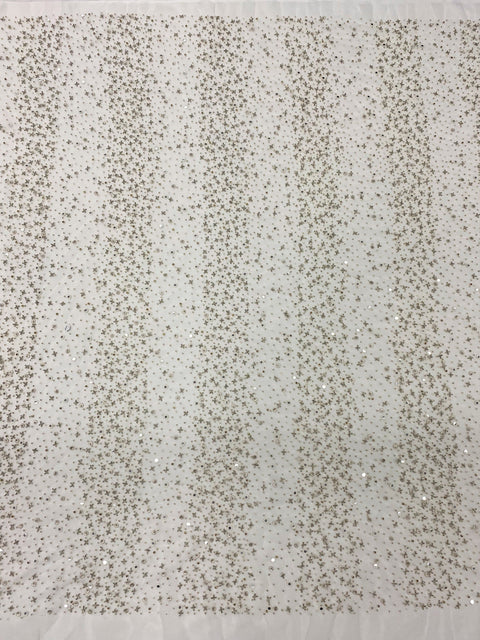 Beaded Tulle (K24216/1) Ivory