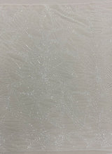 Ivory Beaded Tulle — featuring hand-beading and sequins, 100% nylon, 140cm wide