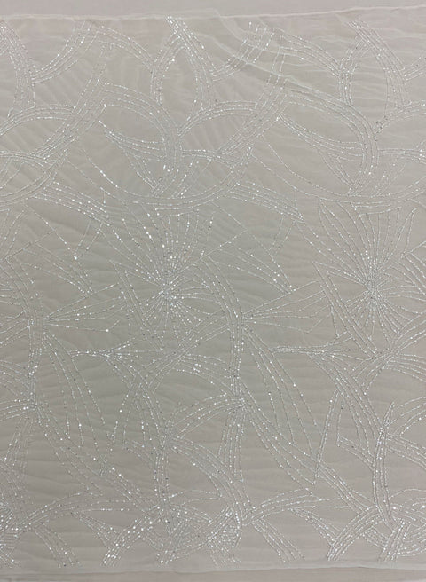 Beaded Tulle (K24515) Ivory