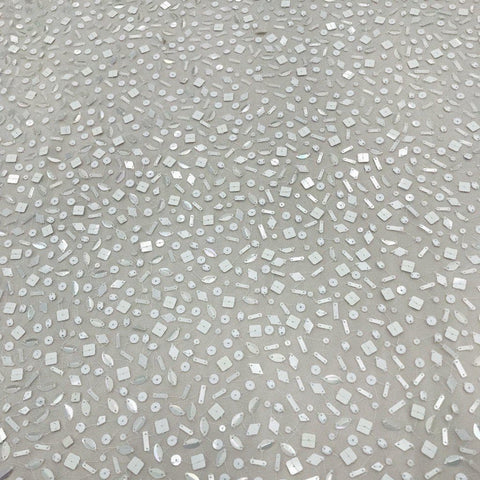 Remnant Sequin Tulle (K24645) Ivory