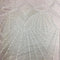 Cut Out Beaded Tulle (K24911) Ivory