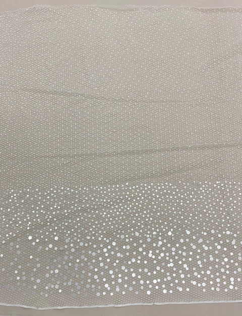 Beaded Tulle (K25294) White