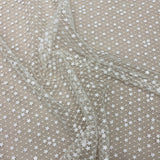 Ivory Sequin Star Tulle — featuring sequins, 100% polyamide, 130cm wide