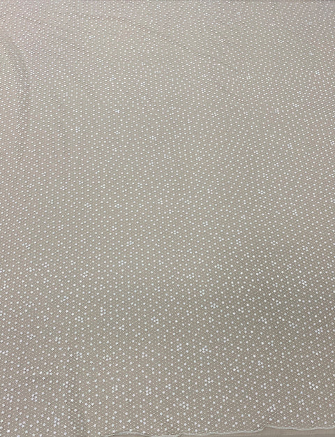 Sequin Star Tulle (K25307) Ivory