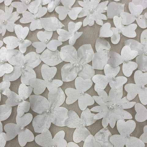 Floral Embellished Tulle (K25736) Ivory