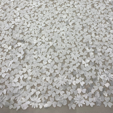 Floral Embellished Tulle (K25736) Ivory
