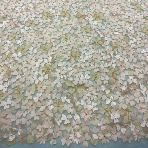 Floral Embellished Tulle (K25736) Peony