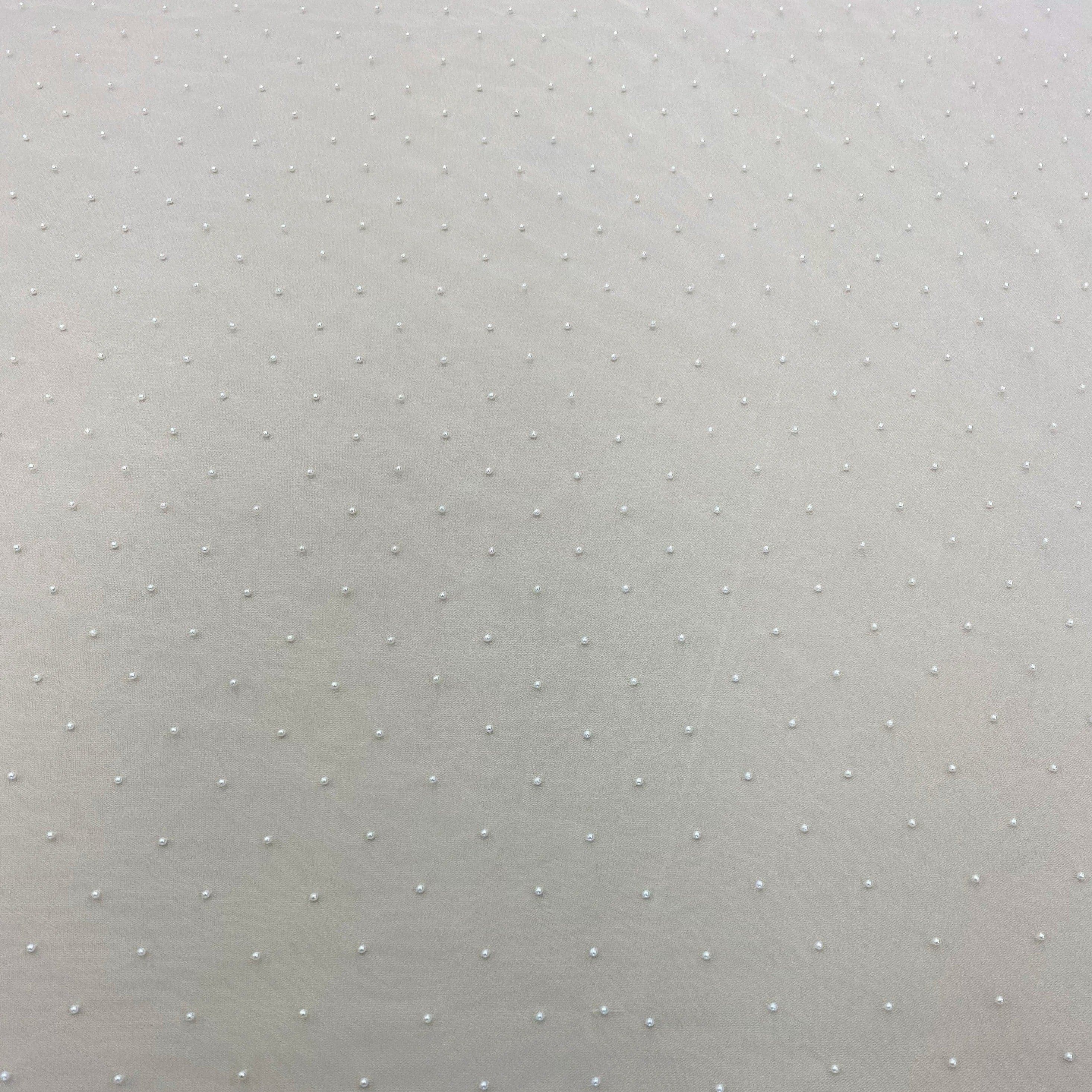 Scattered Pearl Tulle (K25810) - Ivory