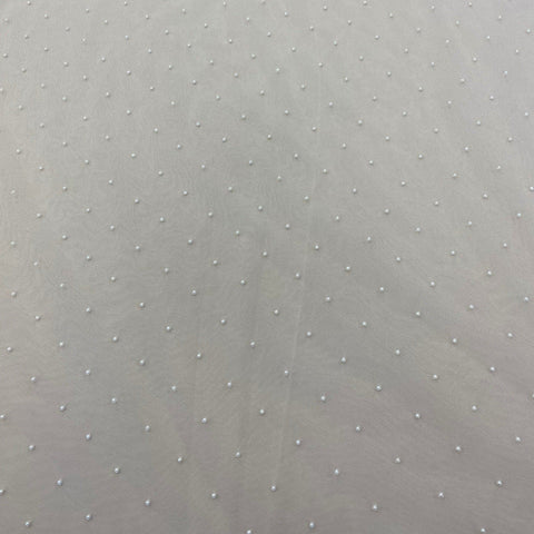 Scattered Pearl Tulle (K25810) Ivory
