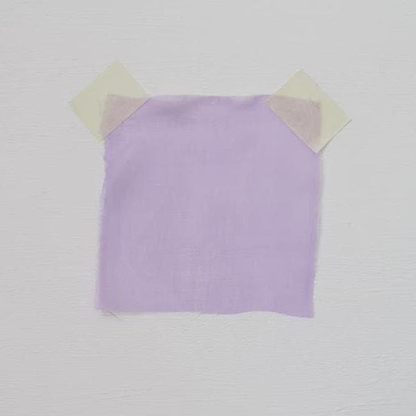 Lavender Satin Chiffon — lightweight and sheer with a fluid, airy drape and a smooth satin luster finish, 100% mulberry silk, 140cm wide