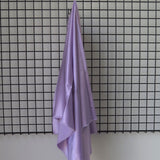 Lavender Sandwash Satin — lightweight and soft with a smooth luster satin finish, 100% mulberry silk, 140cm wide
