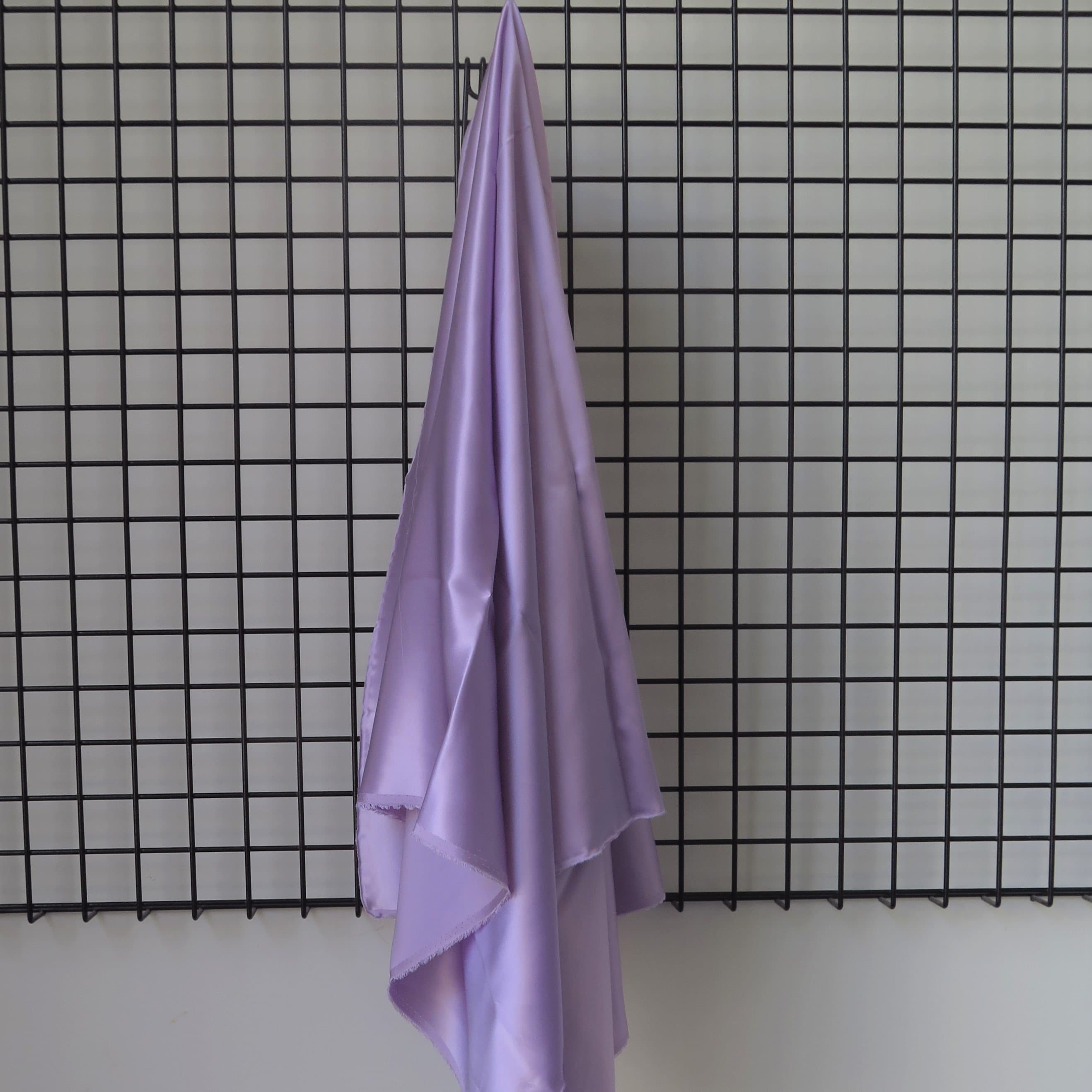 Lavender Sandwash Satin — lightweight and soft with a smooth luster satin finish, 100% mulberry silk, 140cm wide