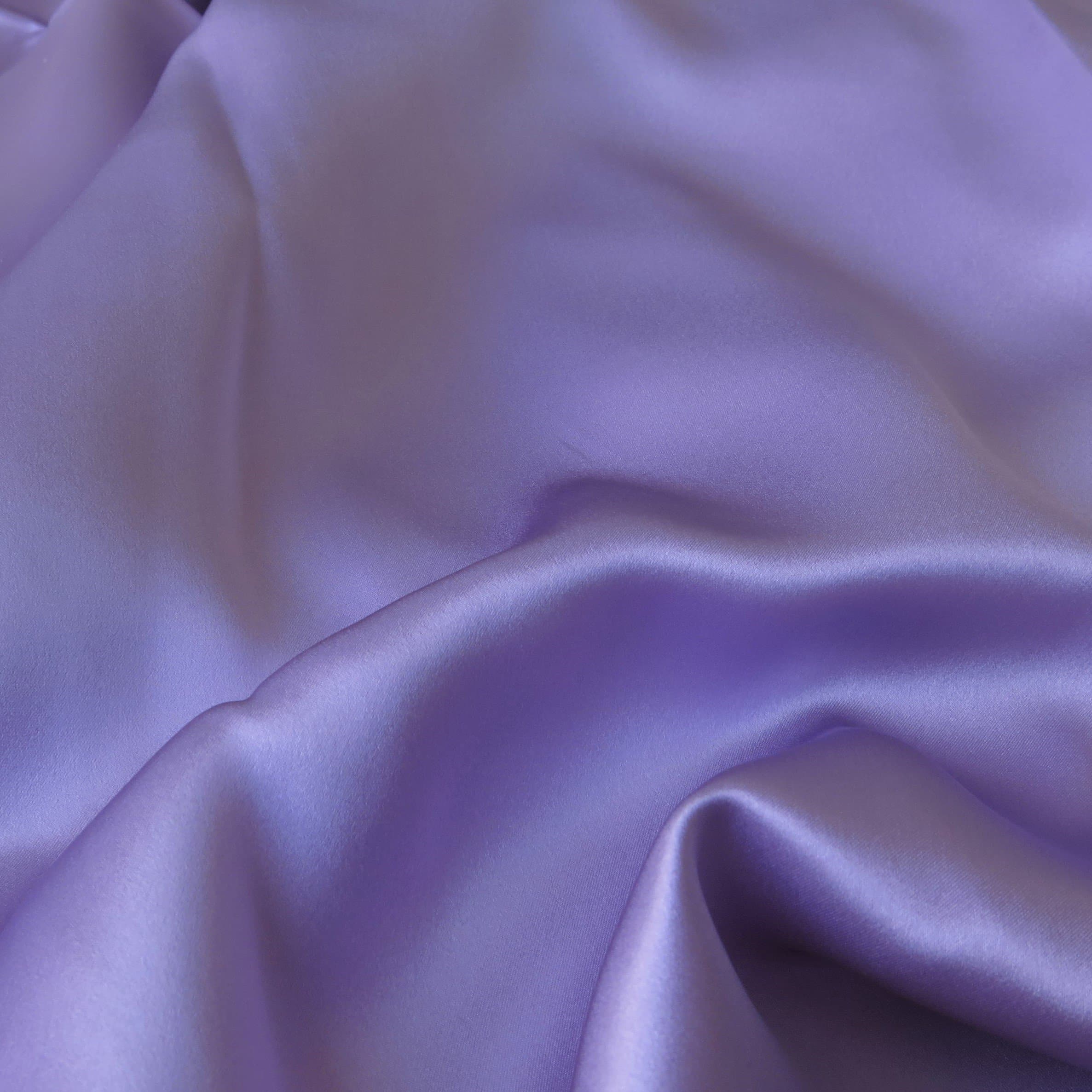 Lavender Sandwash Satin — lightweight and soft with a smooth luster satin finish, 100% mulberry silk, 140cm wide