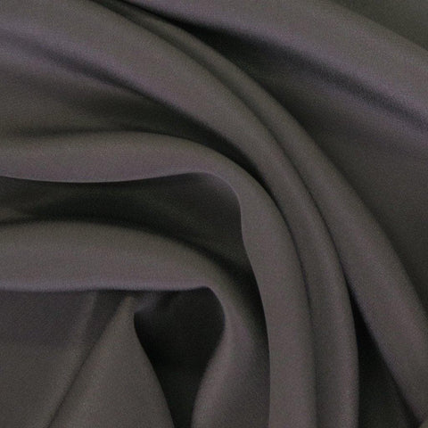 Crepe De Chine 16mm Licorice