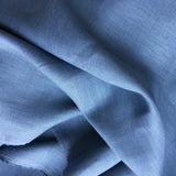 Gunmetal Linen — mid-weight plain-weave linen with a slightly crisp handle that softens with wear, 100% linen, 135cm wide