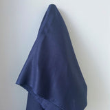 Junior Blue Linen — mid-weight plain-weave linen with a slightly crisp handle that softens with wear, 100% linen, 135cm wide