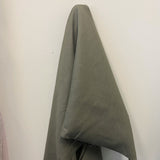 Sage Linen — mid-weight plain-weave linen with a slightly crisp handle that softens with wear, 100% linen, 135cm wide
