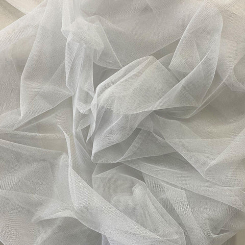 Lurex tulle Ivory Silver