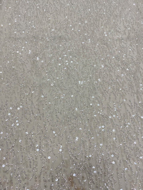 Sequined Tulle (LV10720) Ivory