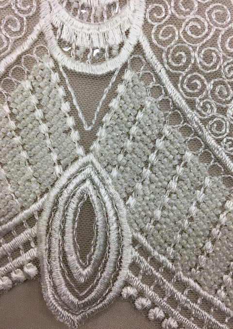 Embellished Tulle Lv11214 Ivory