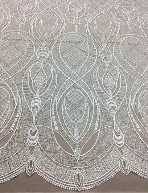 Embellished Tulle Lv11214 Ivory