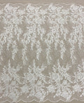 Embroidered Floral Tulle (LV11246) All Ivory