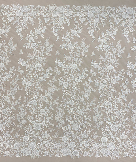 Embellished Tulle (LV12278) Ivory