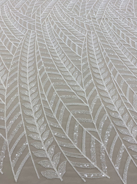 Embroidered Tulle (LV12407) Ivory