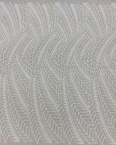 Embroidered Tulle (LV12407) Ivory