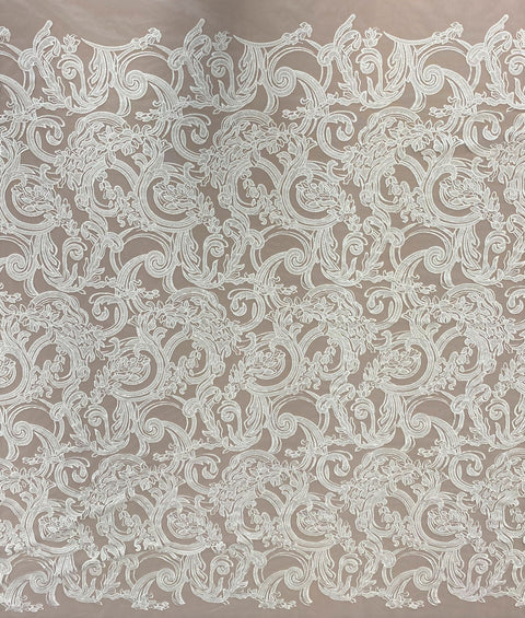 Embroidered Tulle (LV12630) Ivory