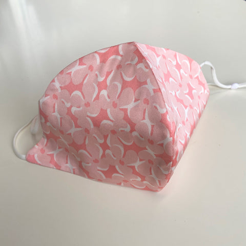 Silk Face Covering Floral Pink